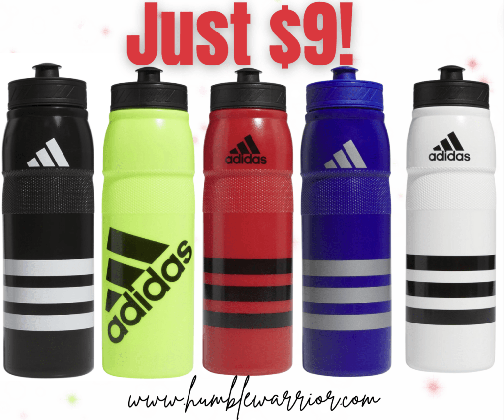 The Adidas Refillable Plastic Sport Water Bottles!